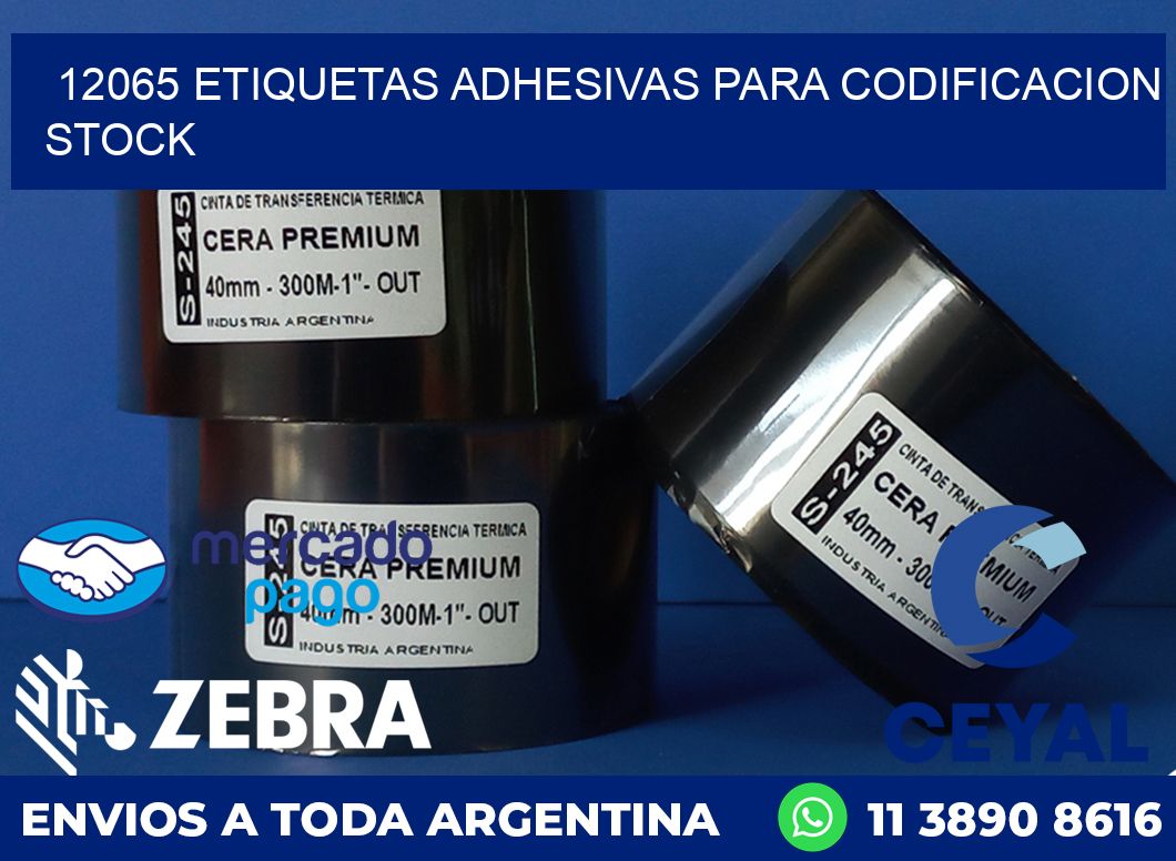 12065 ETIQUETAS ADHESIVAS PARA CODIFICACION STOCK