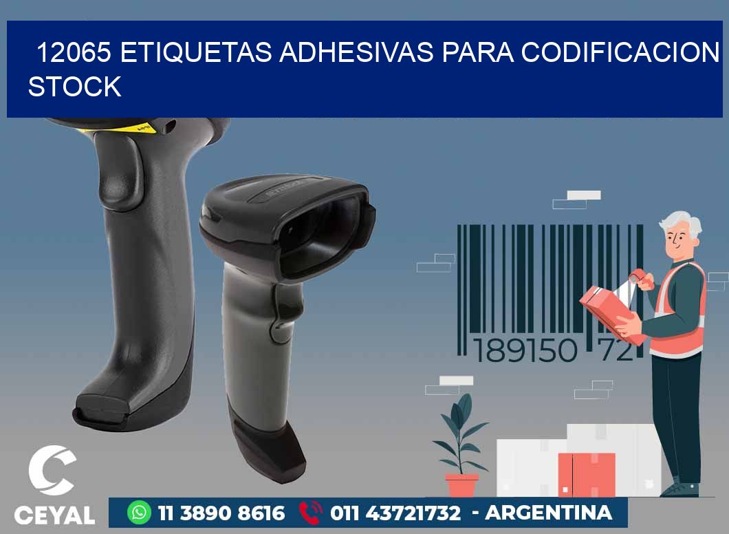 12065 ETIQUETAS ADHESIVAS PARA CODIFICACION STOCK