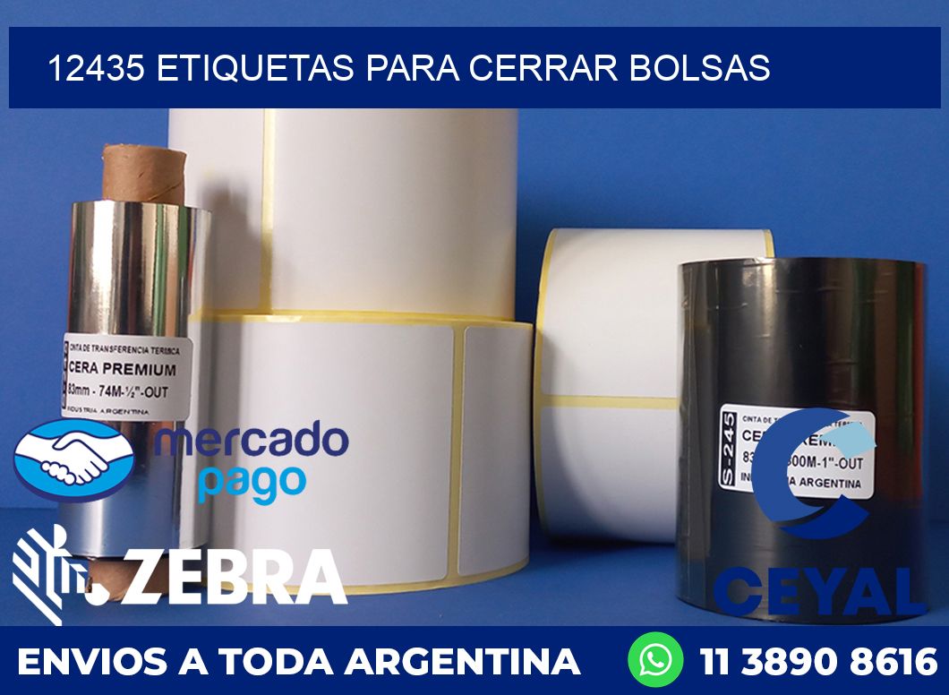 12435 ETIQUETAS PARA CERRAR BOLSAS