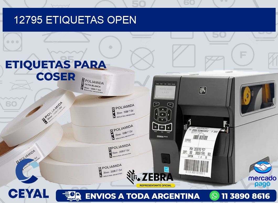 12795 ETIQUETAS OPEN