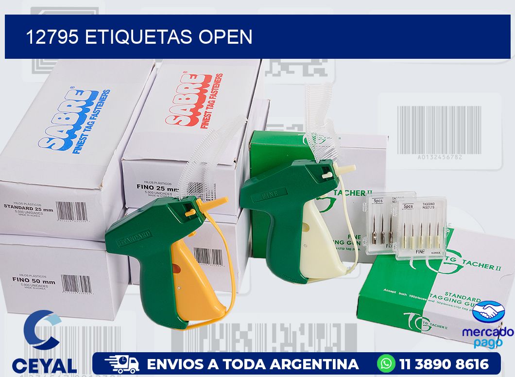 12795 ETIQUETAS OPEN