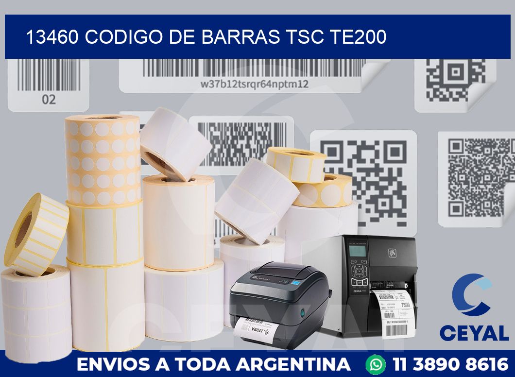 13460 CODIGO DE BARRAS TSC TE200