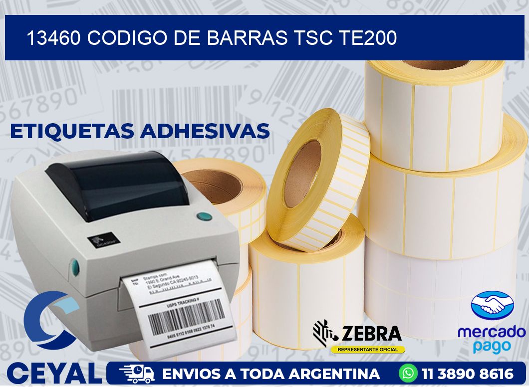 13460 CODIGO DE BARRAS TSC TE200