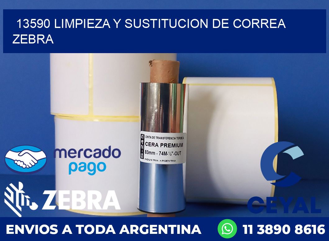 13590 LIMPIEZA Y SUSTITUCION DE CORREA ZEBRA