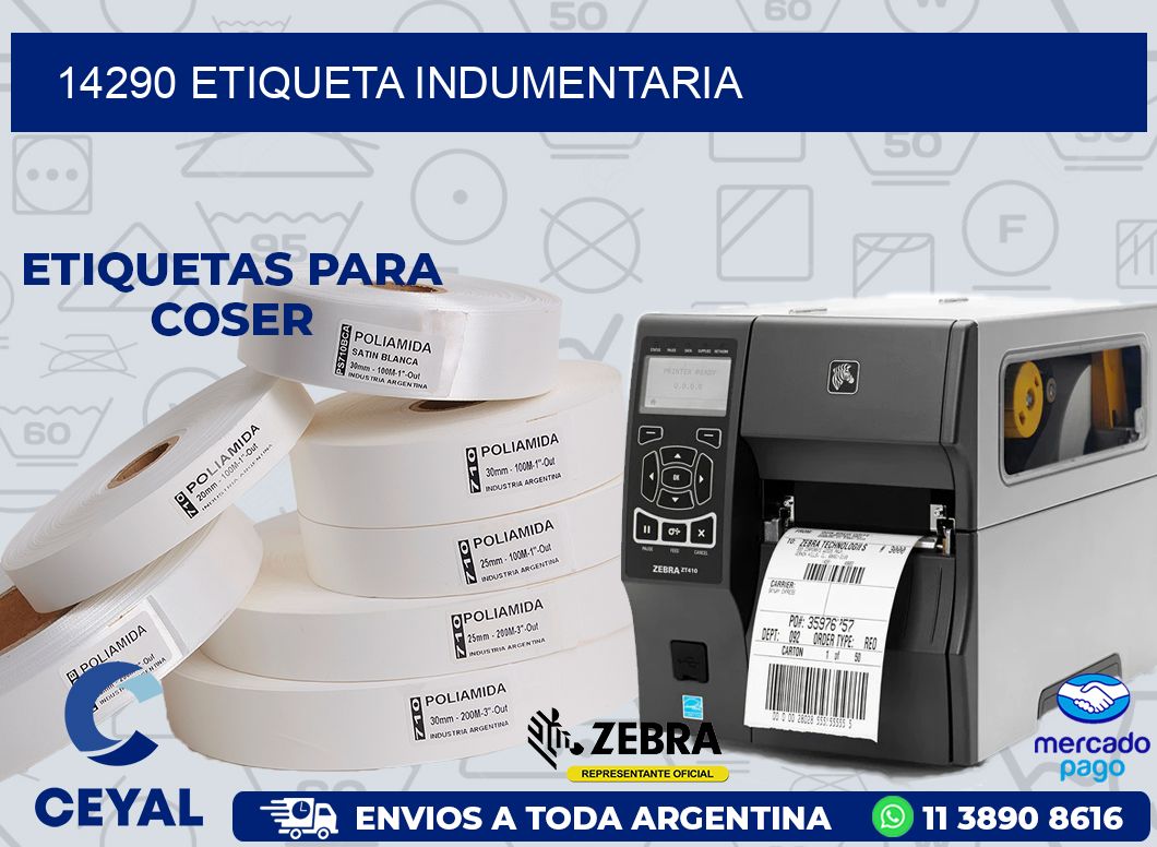 14290 ETIQUETA INDUMENTARIA