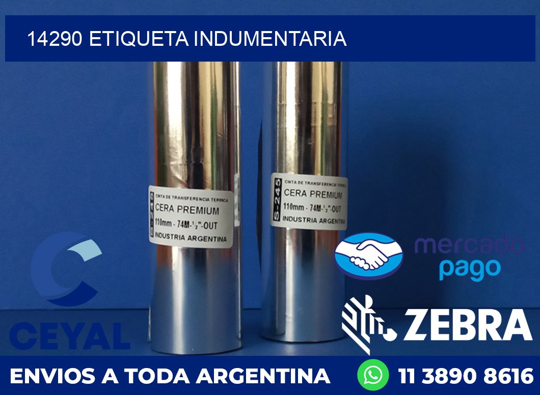 14290 ETIQUETA INDUMENTARIA