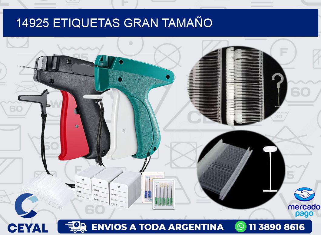 14925 ETIQUETAS GRAN TAMAÑO
