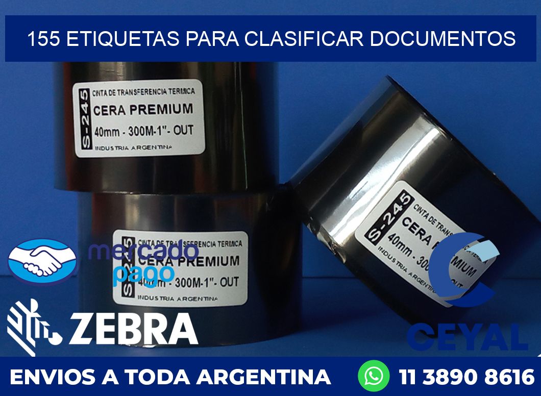 155 ETIQUETAS PARA CLASIFICAR DOCUMENTOS