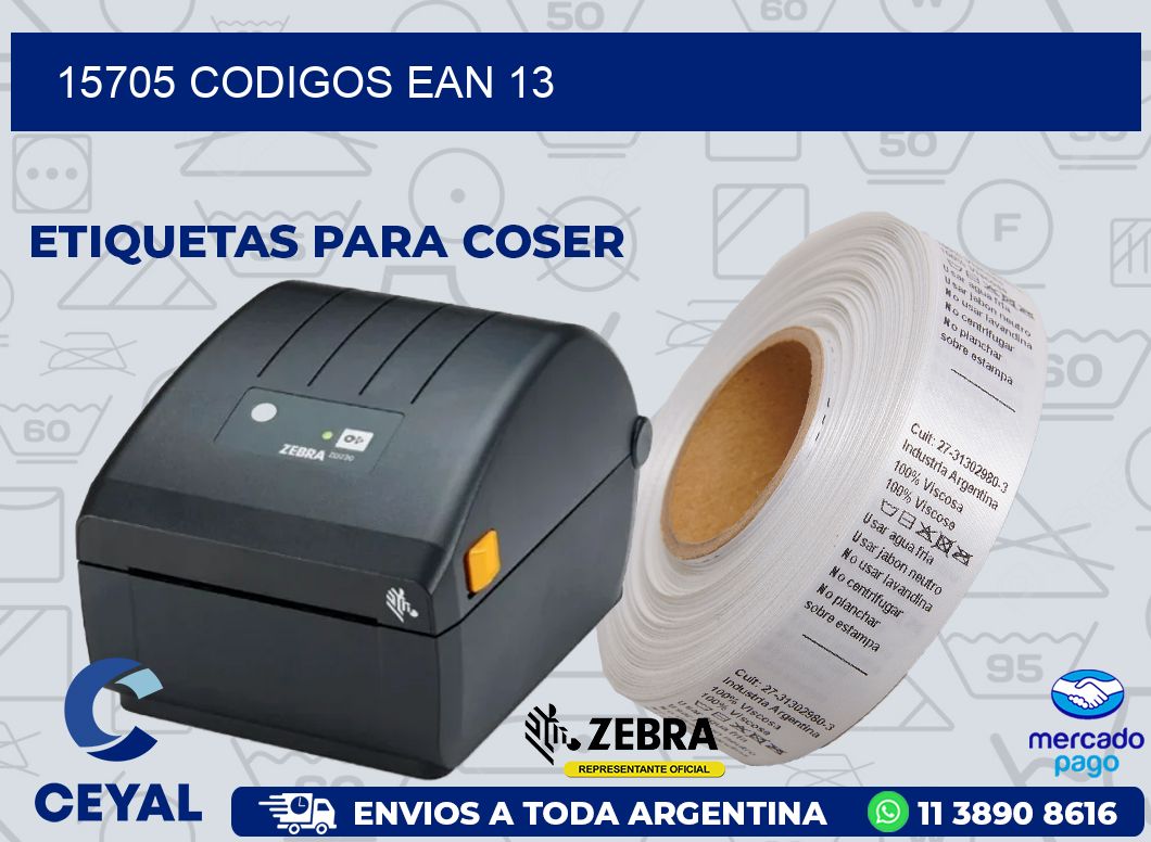 15705 CODIGOS EAN 13