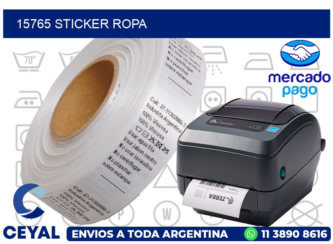 15765 STICKER ROPA