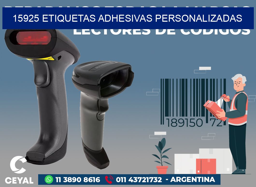 15925 ETIQUETAS ADHESIVAS PERSONALIZADAS