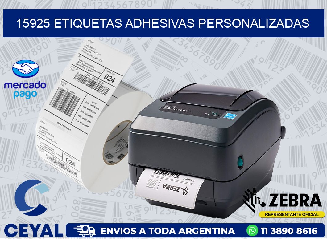 15925 ETIQUETAS ADHESIVAS PERSONALIZADAS