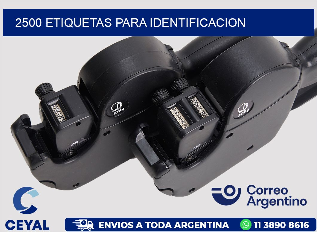 2500 ETIQUETAS PARA IDENTIFICACION