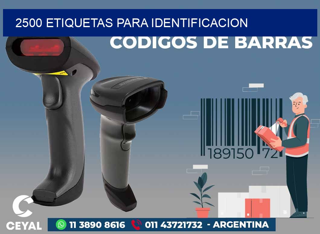 2500 ETIQUETAS PARA IDENTIFICACION