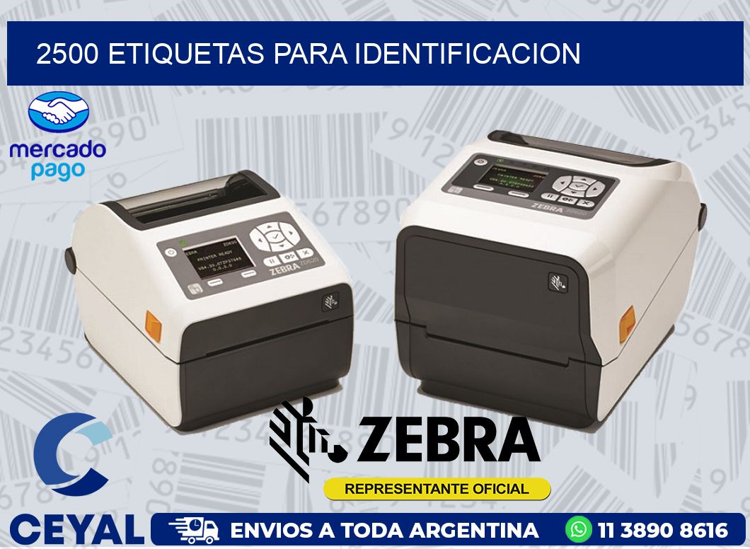 2500 ETIQUETAS PARA IDENTIFICACION