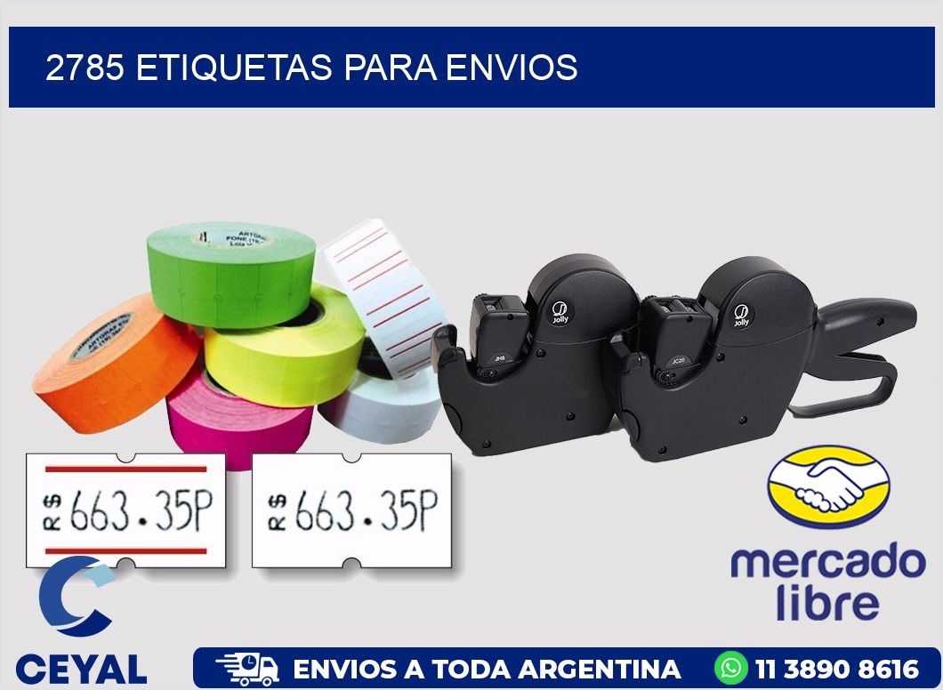 2785 ETIQUETAS PARA ENVIOS