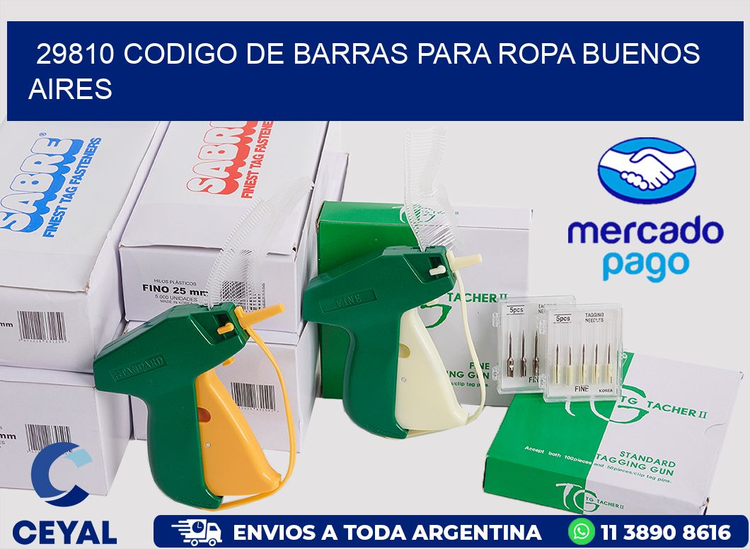 29810 CODIGO DE BARRAS PARA ROPA BUENOS AIRES