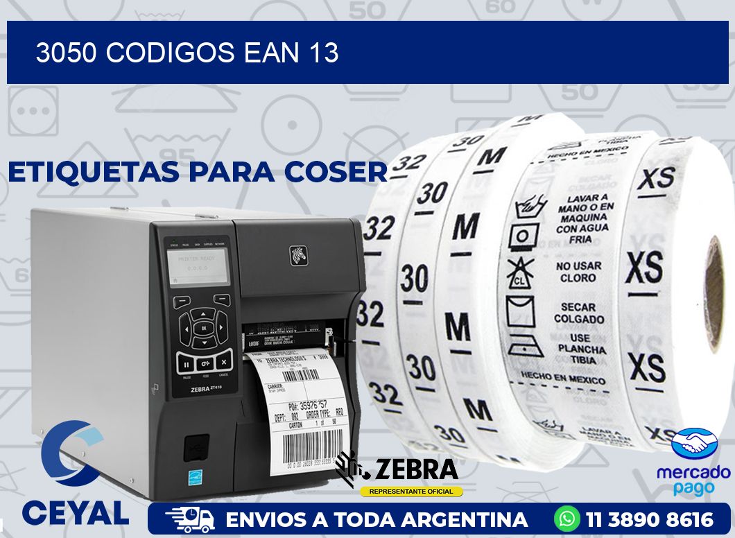 3050 CODIGOS EAN 13