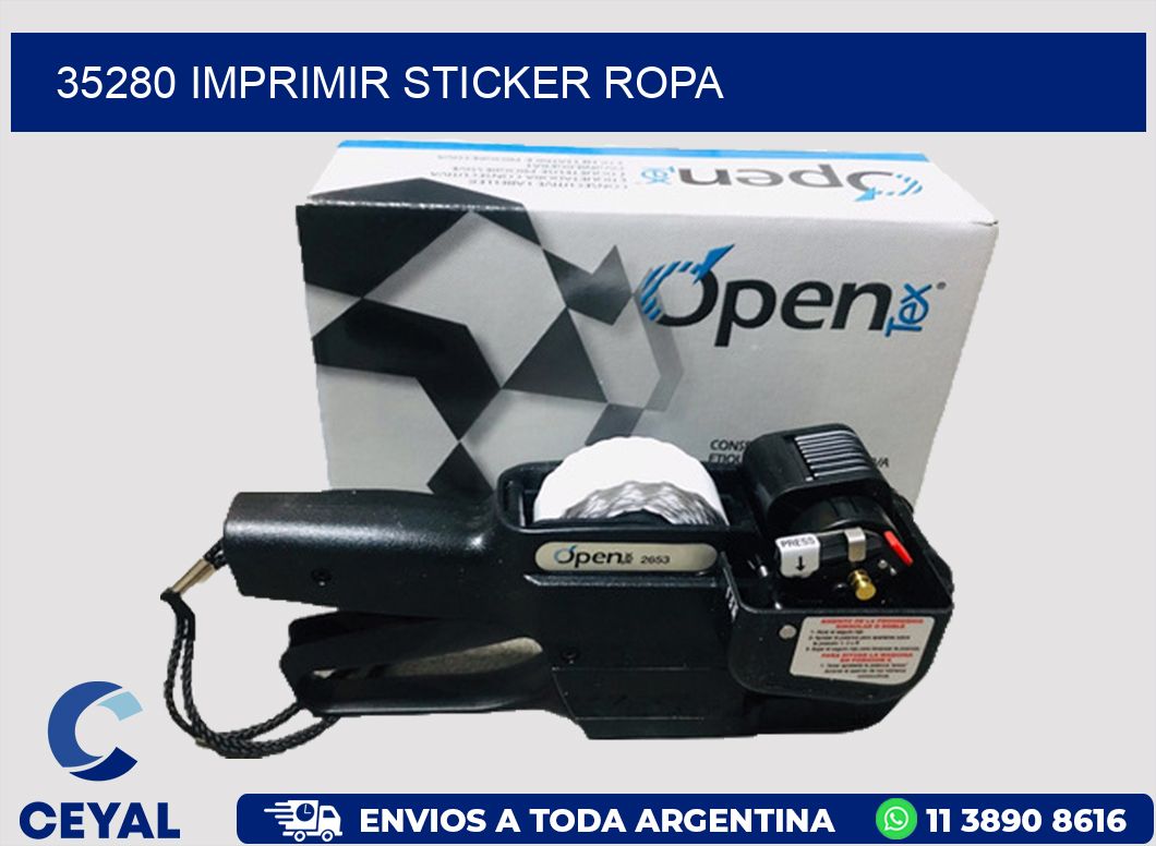 35280 IMPRIMIR STICKER ROPA