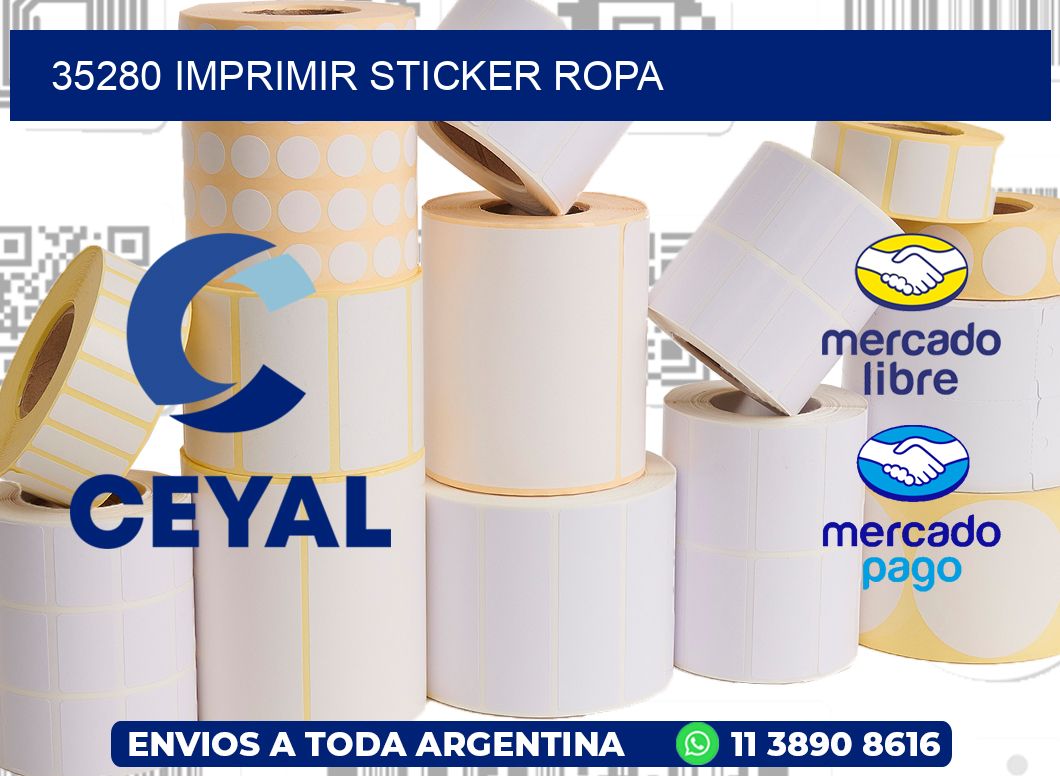 35280 IMPRIMIR STICKER ROPA