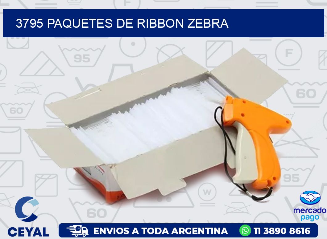 3795 PAQUETES DE RIBBON ZEBRA
