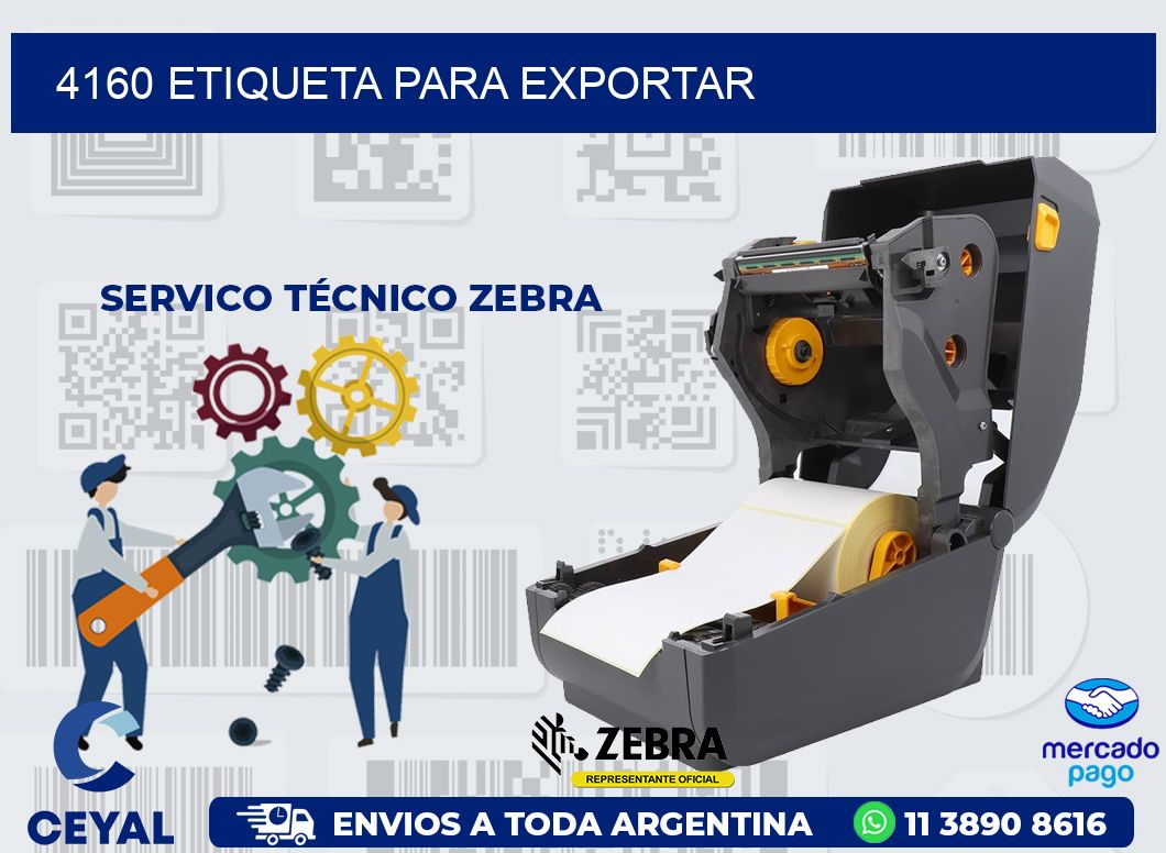 4160 ETIQUETA PARA EXPORTAR