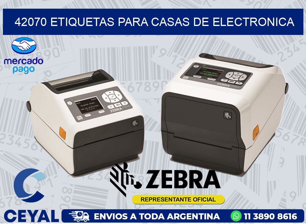 42070 ETIQUETAS PARA CASAS DE ELECTRONICA