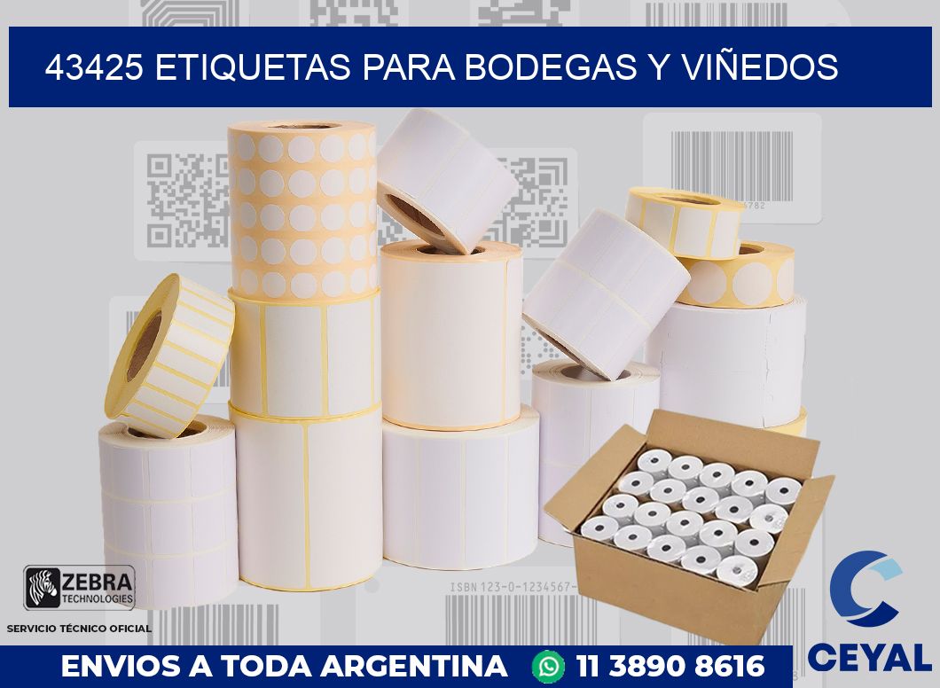 43425 ETIQUETAS PARA BODEGAS Y VIÑEDOS