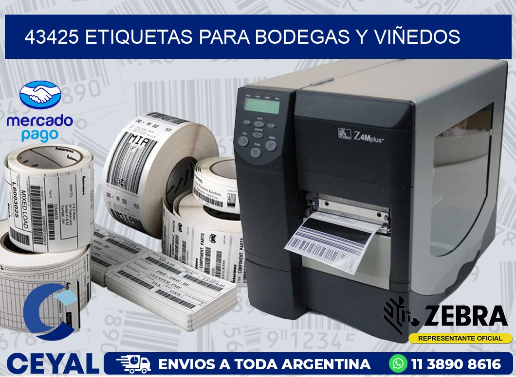 43425 ETIQUETAS PARA BODEGAS Y VIÑEDOS
