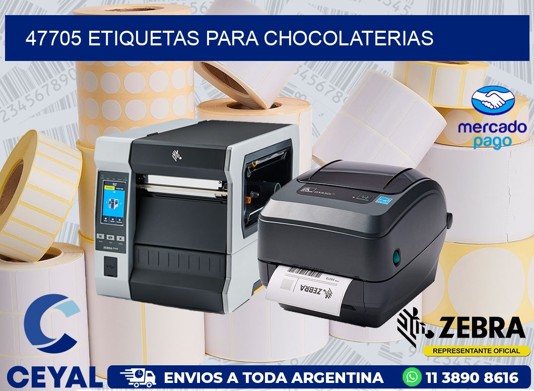 47705 ETIQUETAS PARA CHOCOLATERIAS