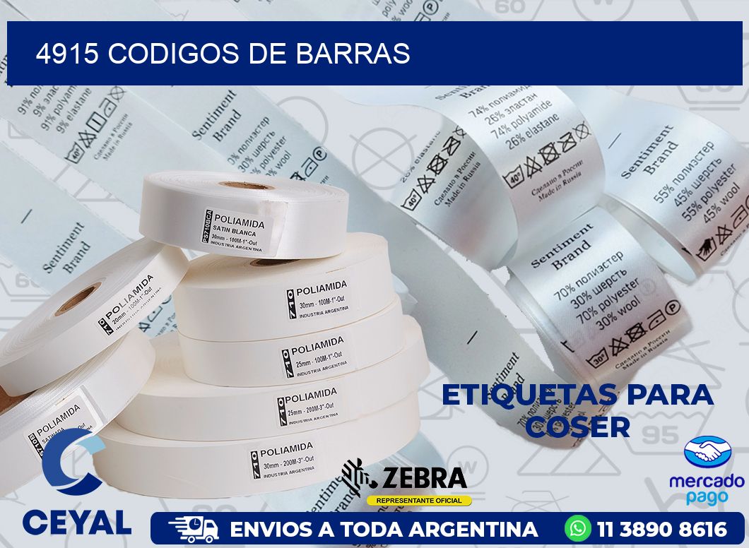4915 CODIGOS DE BARRAS