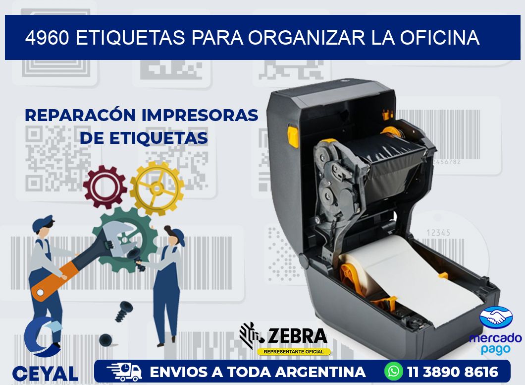 4960 ETIQUETAS PARA ORGANIZAR LA OFICINA