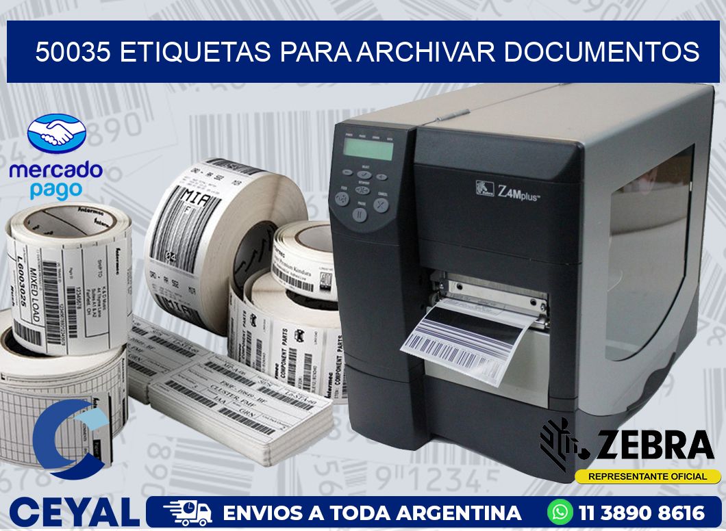 50035 ETIQUETAS PARA ARCHIVAR DOCUMENTOS
