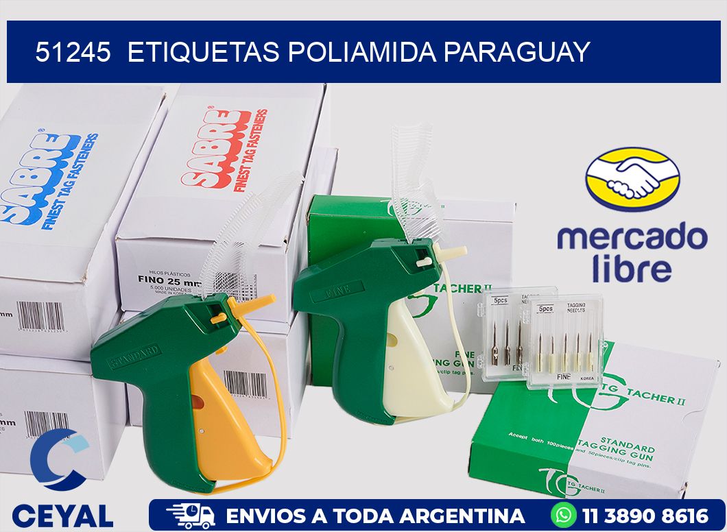 51245 ETIQUETAS POLIAMIDA PARAGUAY