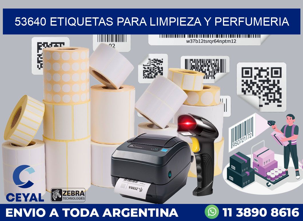 53640 ETIQUETAS PARA LIMPIEZA Y PERFUMERIA