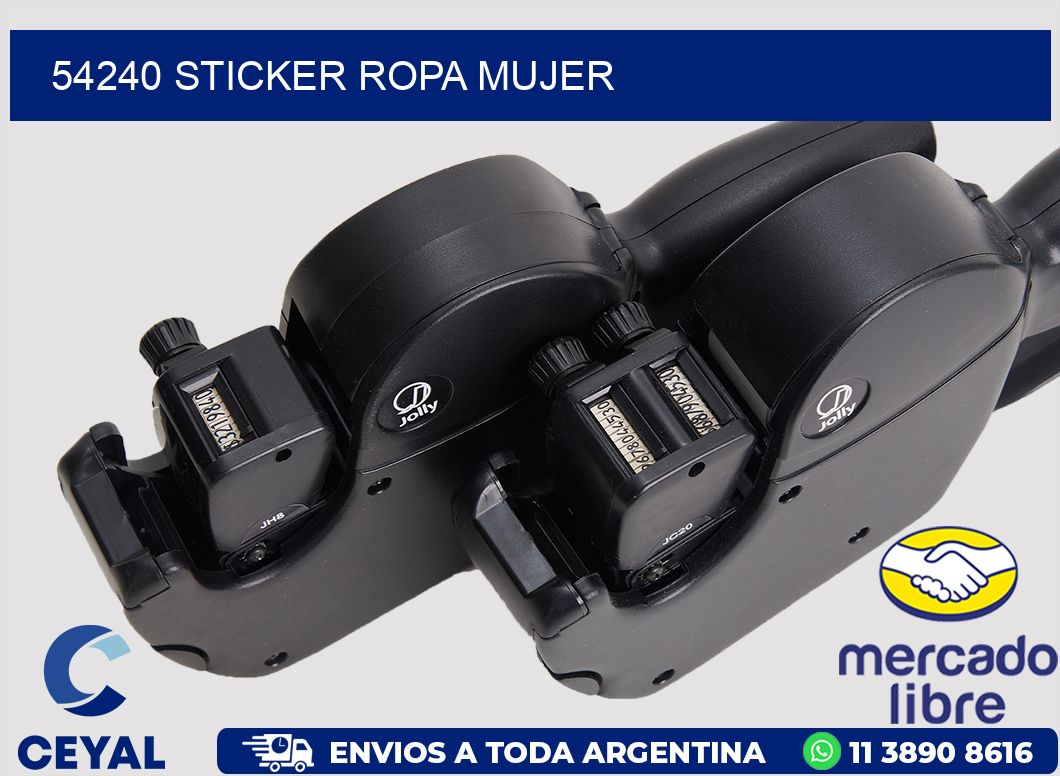 54240 STICKER ROPA MUJER