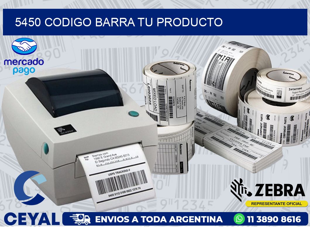 5450 CODIGO BARRA TU PRODUCTO