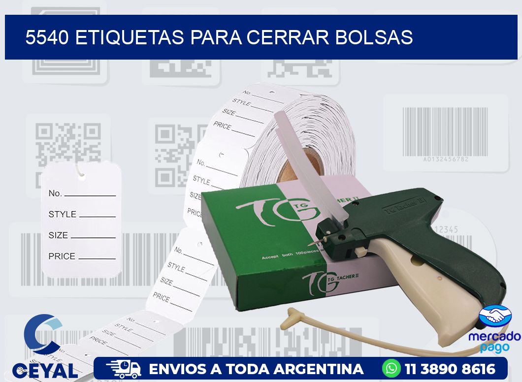 5540 ETIQUETAS PARA CERRAR BOLSAS