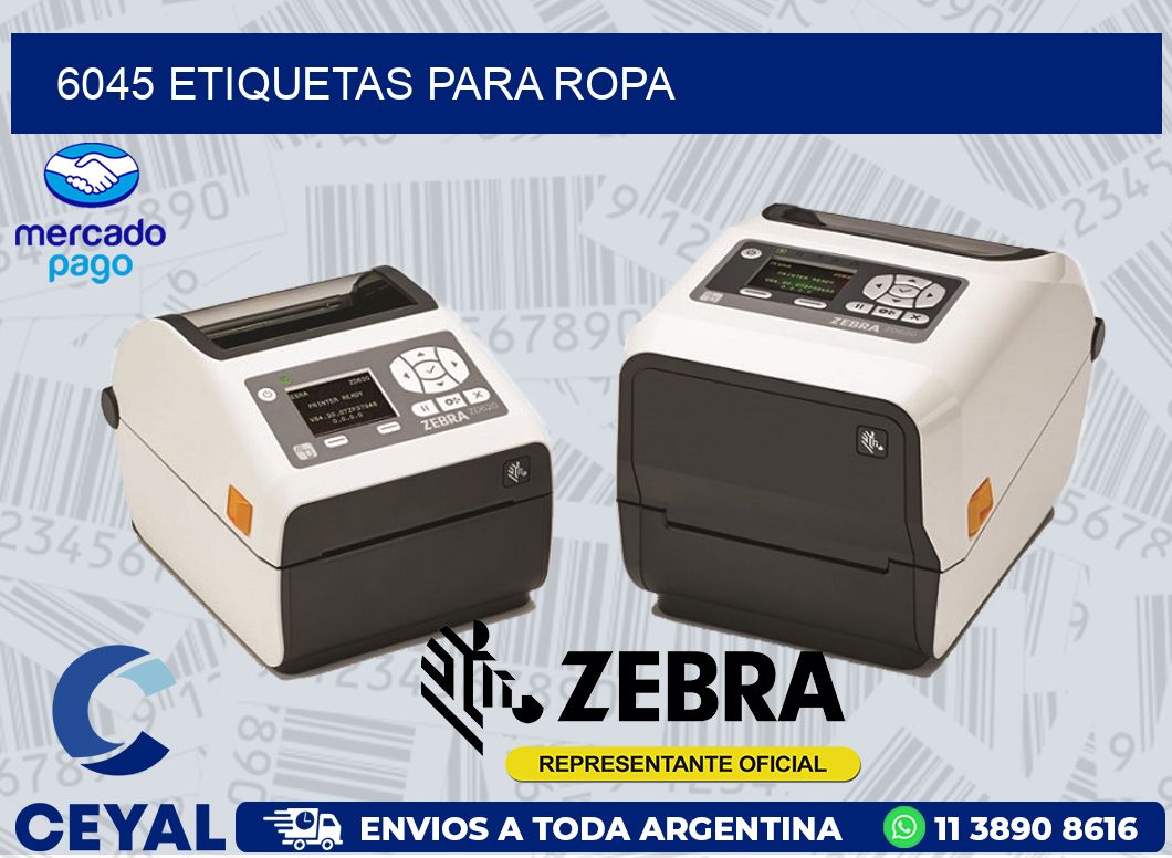 6045 ETIQUETAS PARA ROPA