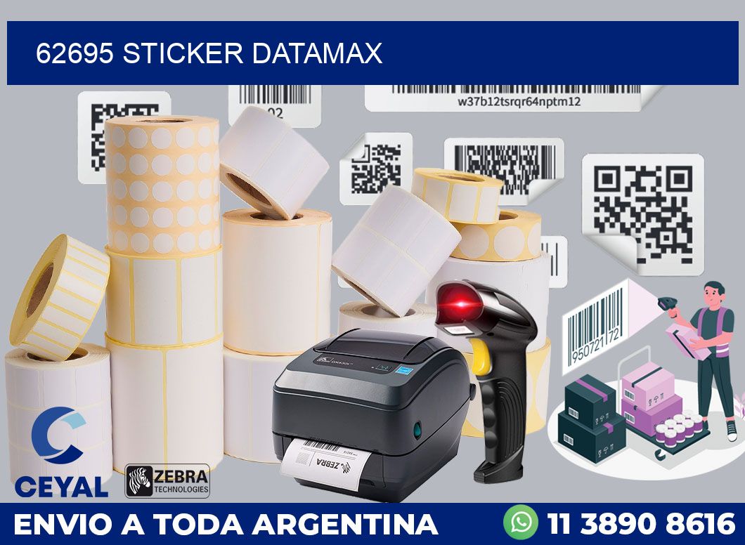 62695 STICKER DATAMAX