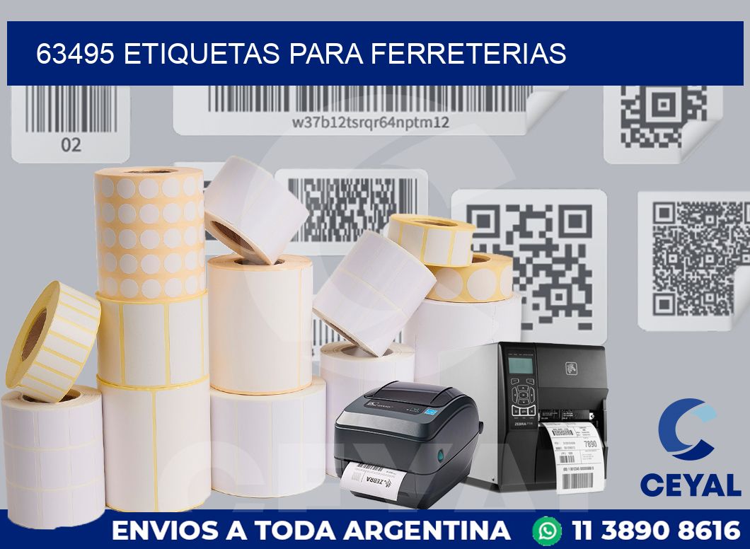 63495 ETIQUETAS PARA FERRETERIAS
