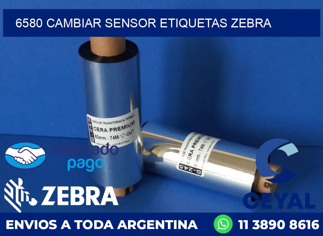 6580 CAMBIAR SENSOR ETIQUETAS ZEBRA