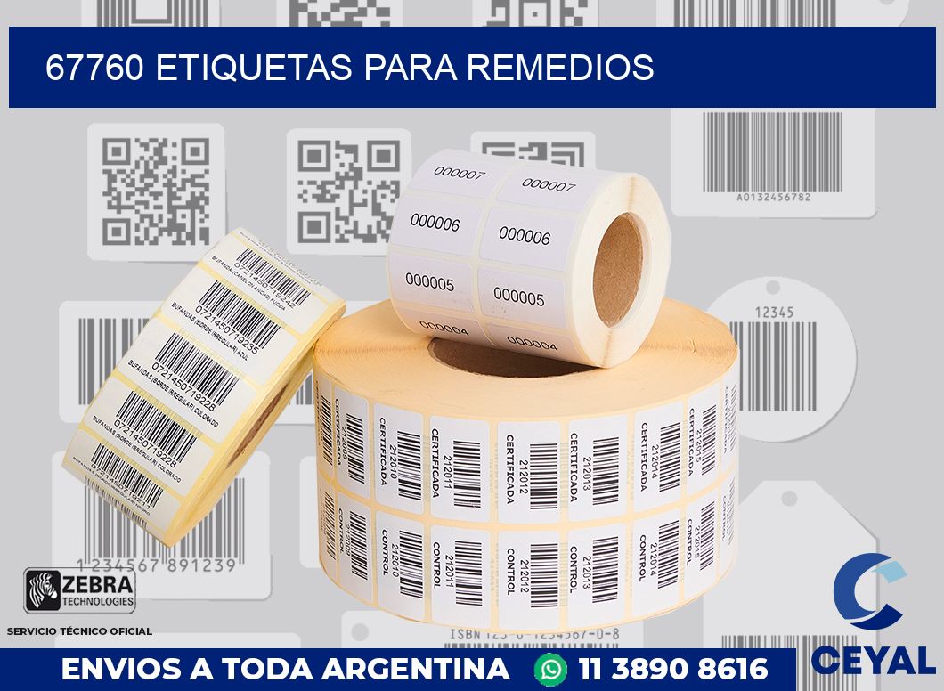 67760 ETIQUETAS PARA REMEDIOS