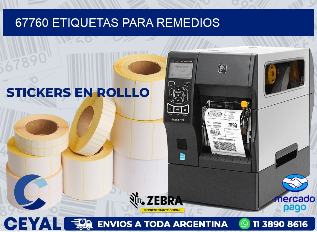 67760 ETIQUETAS PARA REMEDIOS