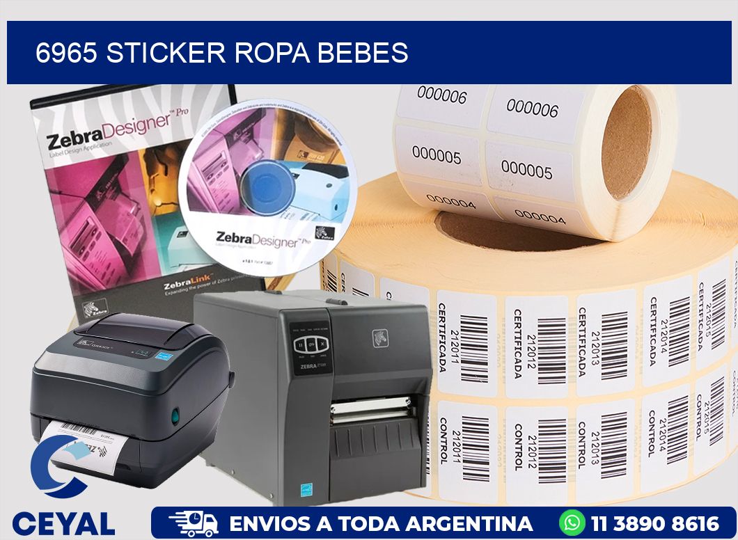 6965 STICKER ROPA BEBES