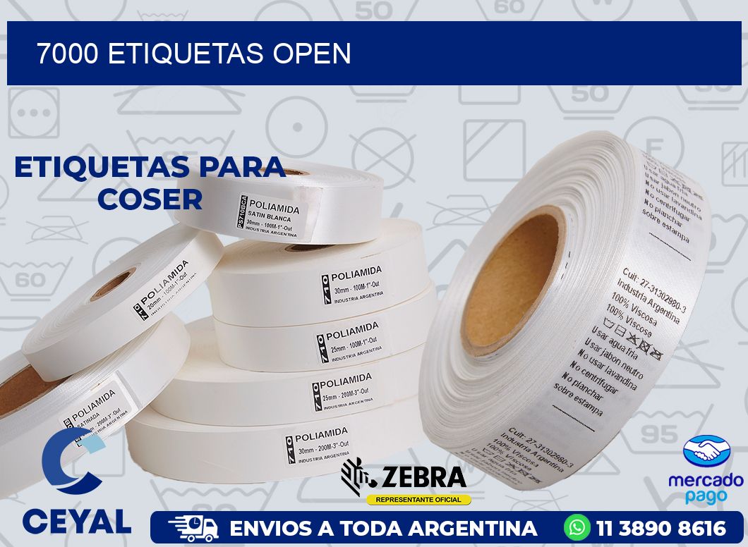 7000 ETIQUETAS OPEN