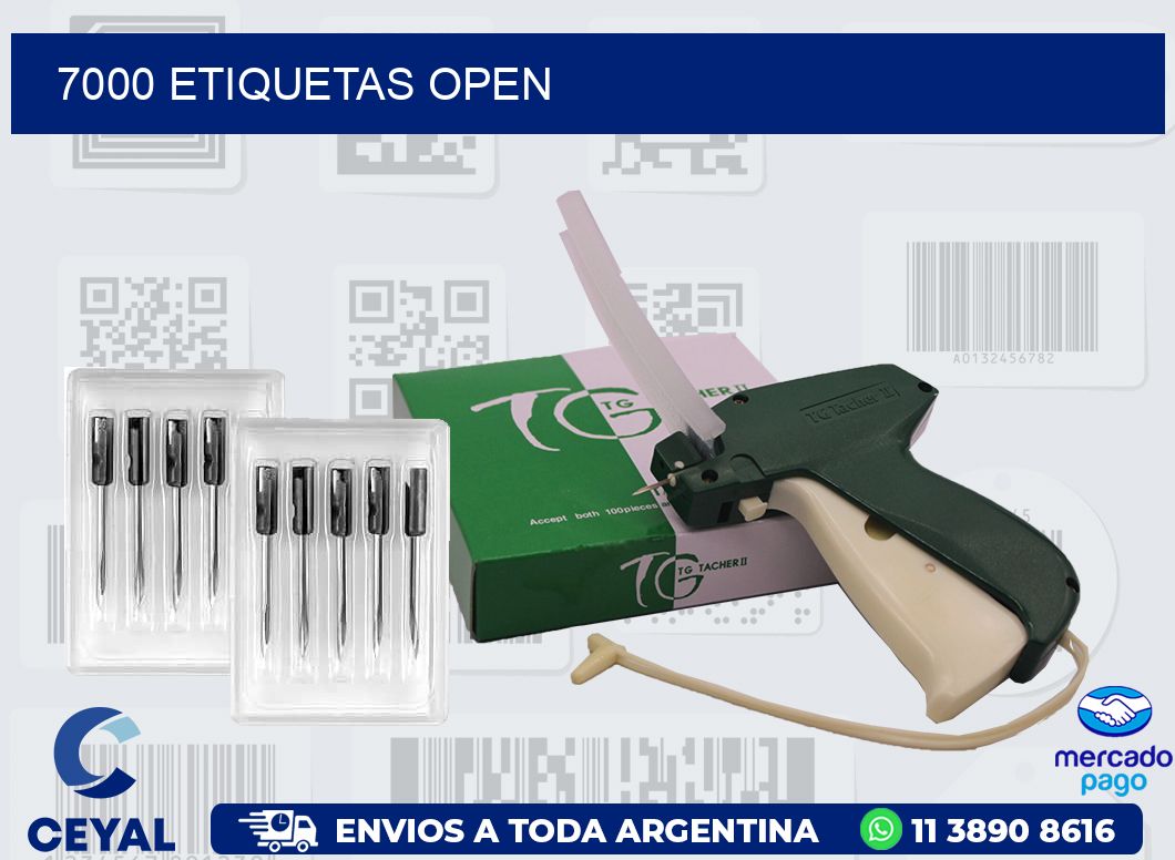 7000 ETIQUETAS OPEN
