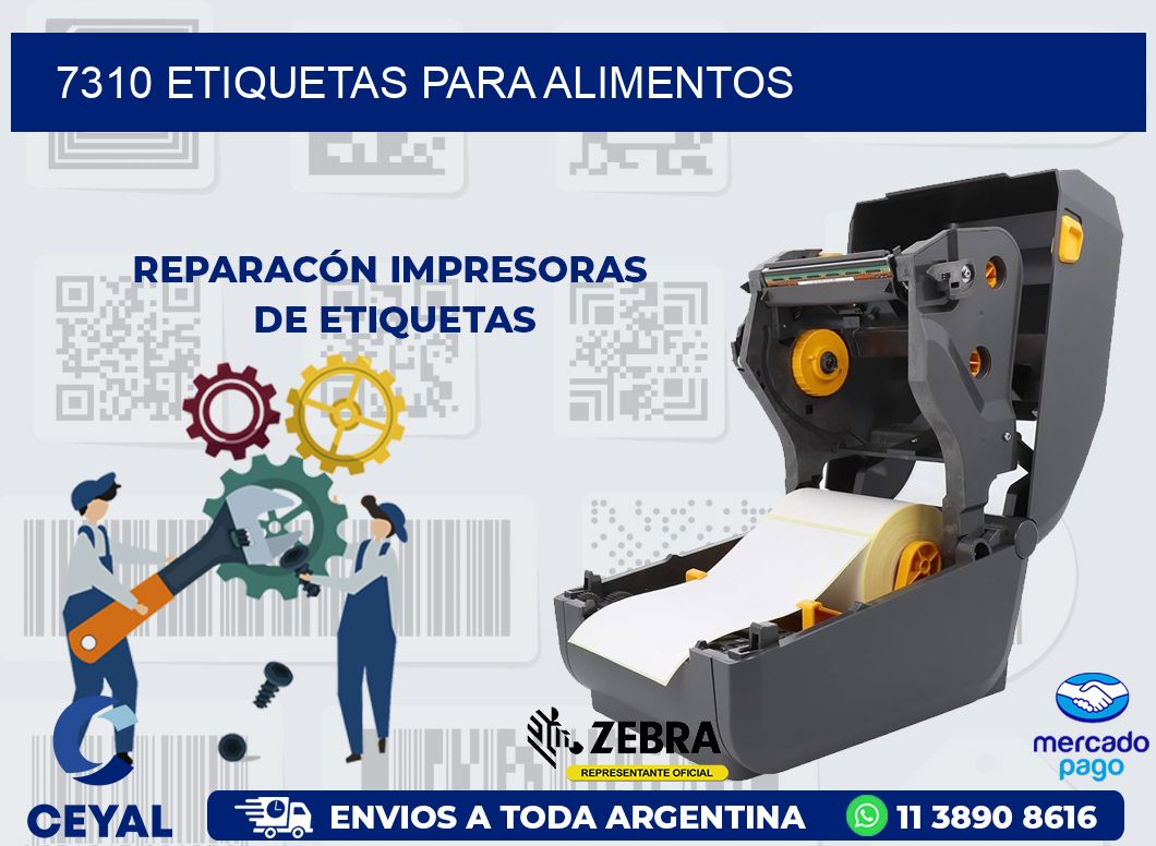 7310 ETIQUETAS PARA ALIMENTOS