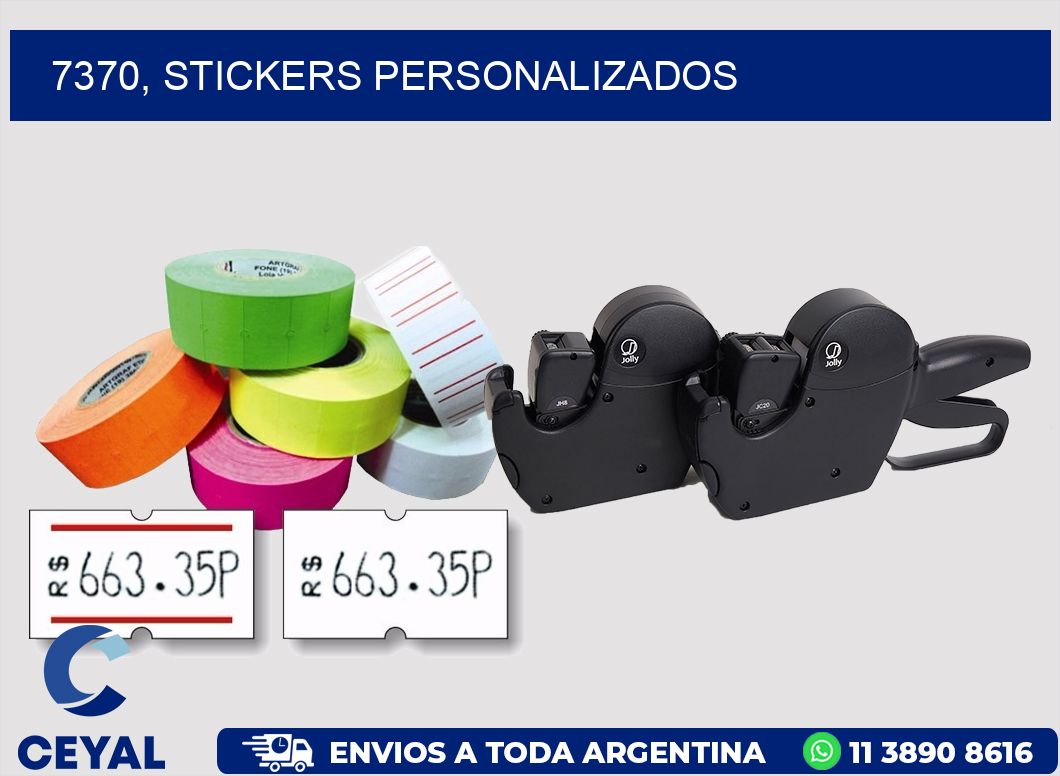 7370, stickers personalizados