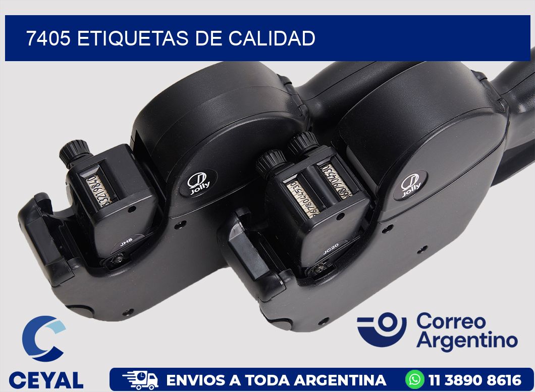 7405 ETIQUETAS DE CALIDAD